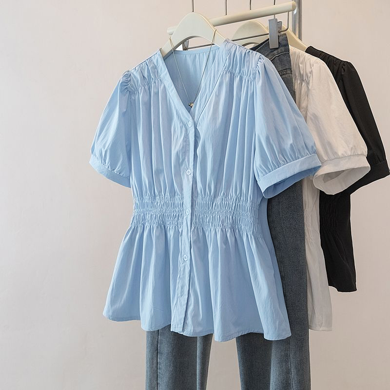 Summer Clothing For 70 Year Old Woman - 200 Pounds Plus Size Büro-Damenhemd und