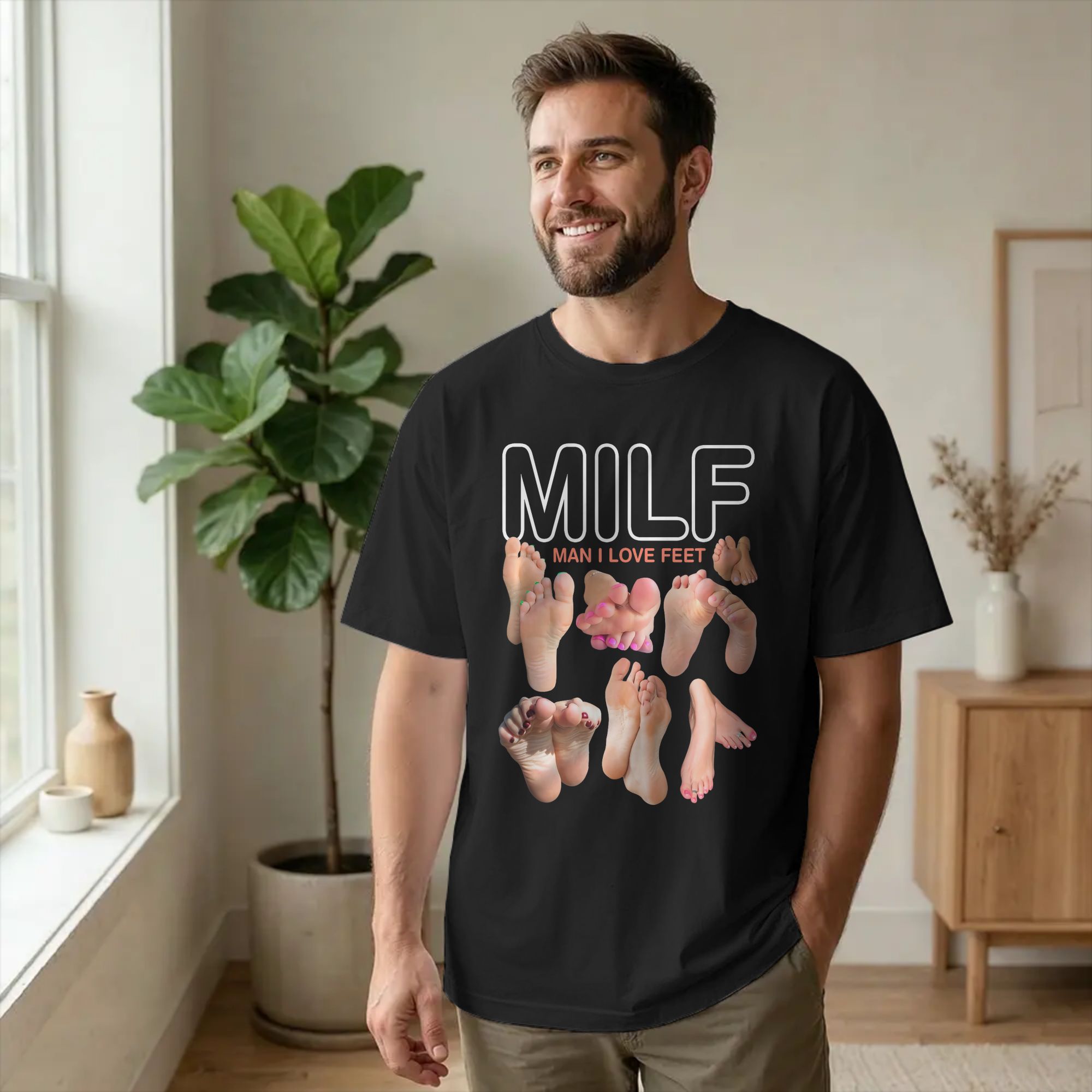 Summer Clothing Quotes - Modisches MILF-T-Shirt mit Aufschrift „Man I