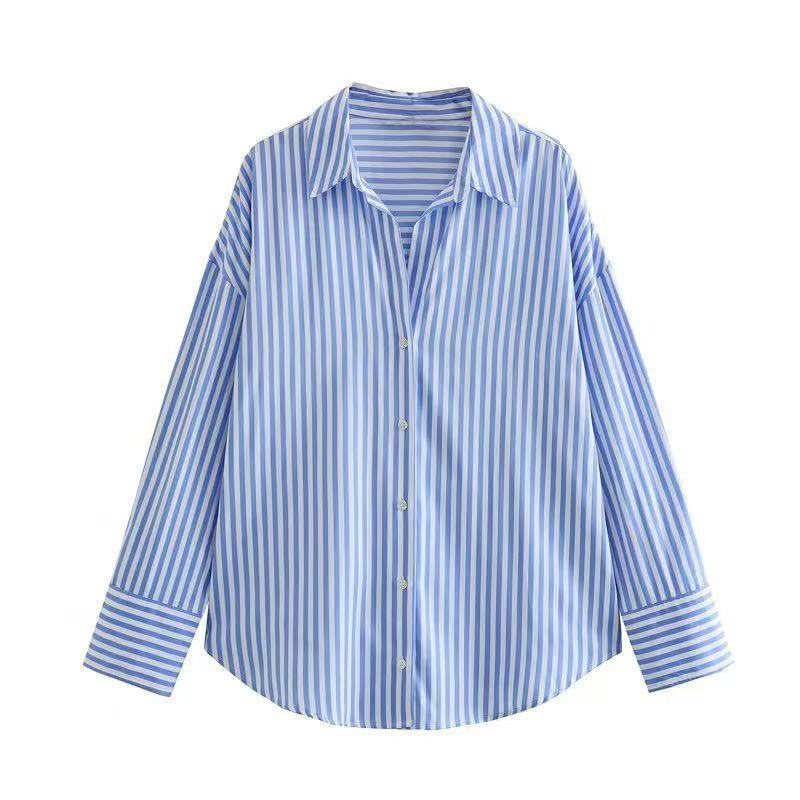 Summer Clothing For 70 Year Old Woman - Damenbluse 2026 Lässig Jugendlich Modisch Gestreift