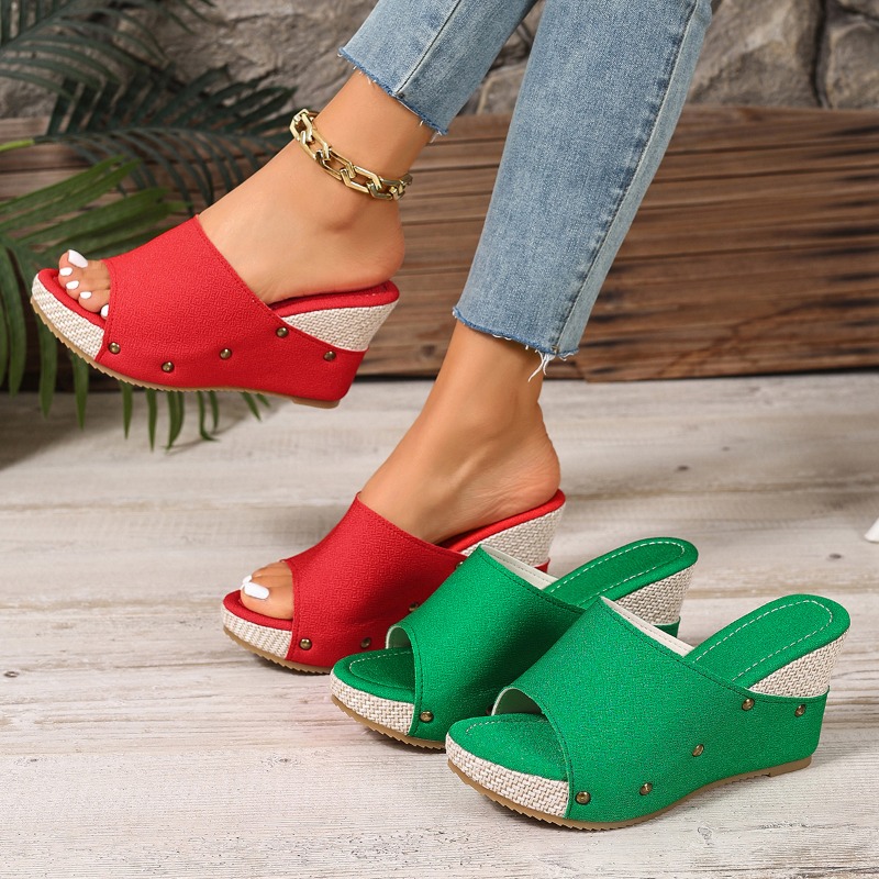 Espadrille Sandal Women - 2026 Sommer Neue Damen Espadrille Keilabsatz-Sandalen