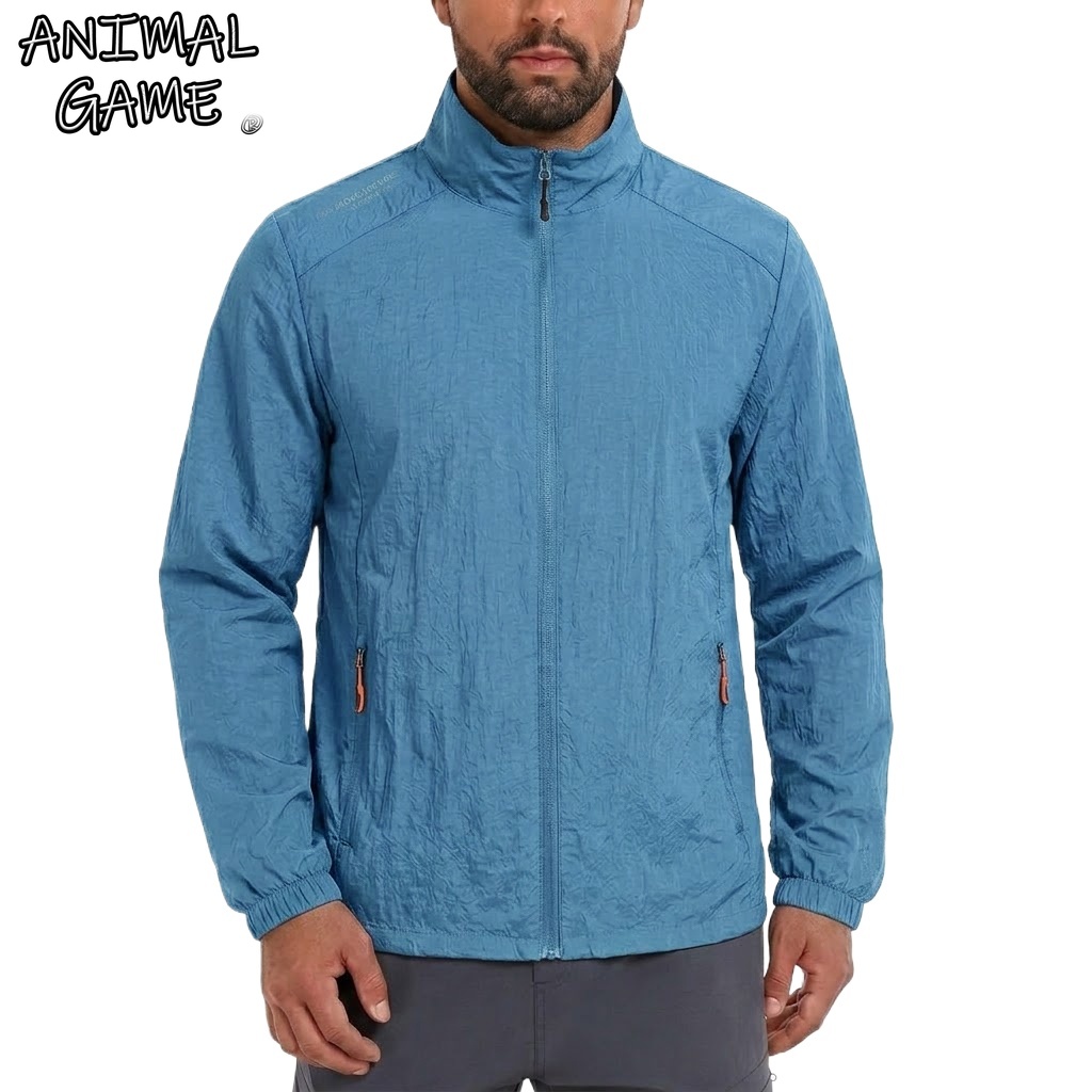 Summer Light Clothing - Herren UPF50+ Performance Sonnenschutzjacke Atmungsaktive Sport-Wasserdichte