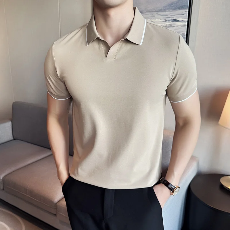 Summer Light Clothing - Männer Polo-Shirt Sommer Licht Dünne Britischen