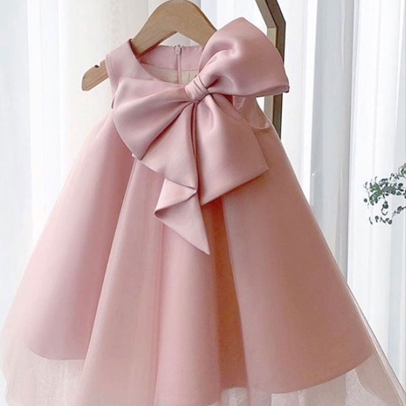 Summer Clothing Baby Girl - Sommer großen Bogen Baby Mädchen Kleid