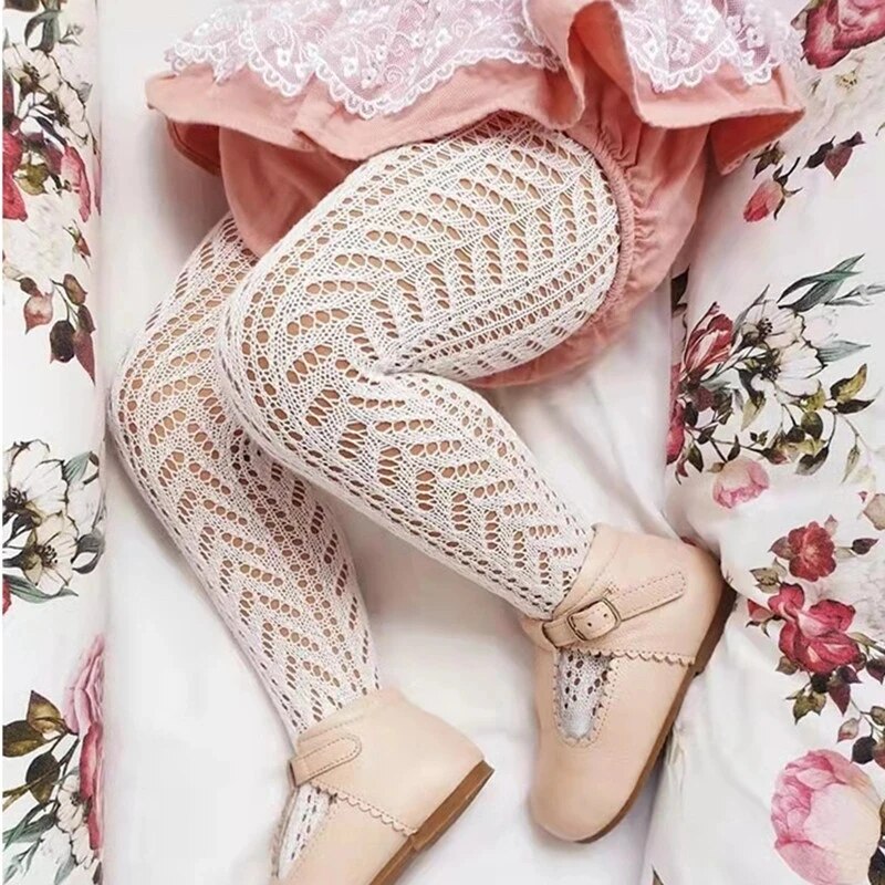 Summer Clothing Baby Girl - Sommer Baby Mädchen Strumpfhosen aushöhlen Mesh