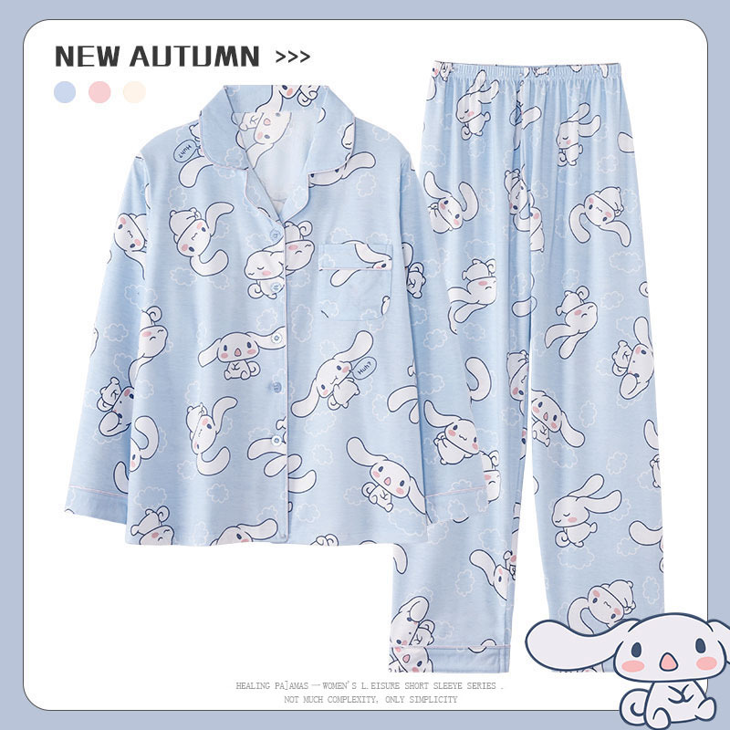 Summer House Clothing - Sanrios Cinnamoroll Pyjamas Frauen Frühling Herbst