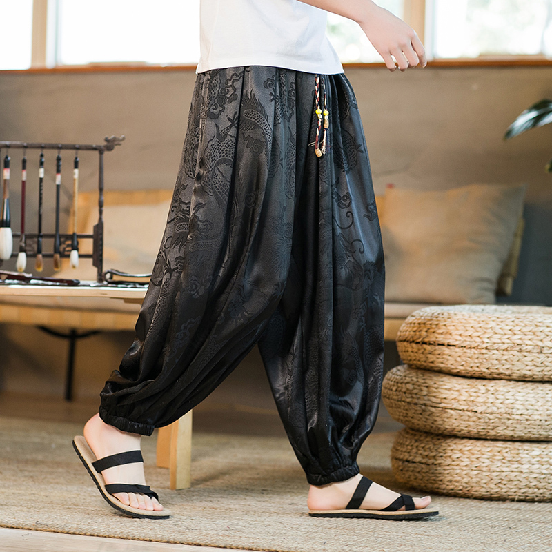 Summer Light Clothing - Herren Harun-Hosen Sommer Eisseide Leichte Dünne