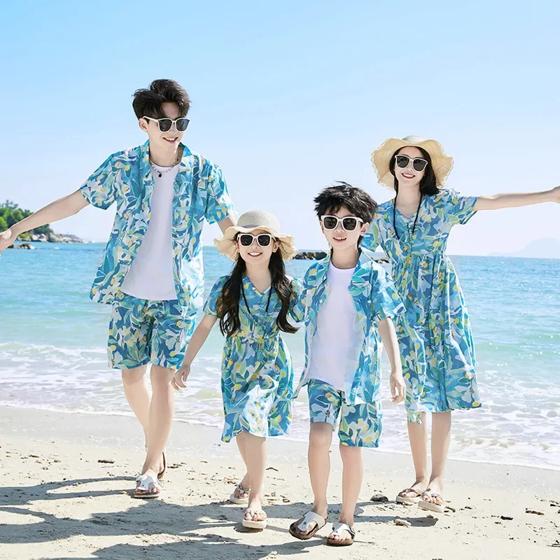 Summer Clothing Looks - Vater Sohn Hemden SetKleidung Sommer Urlaub