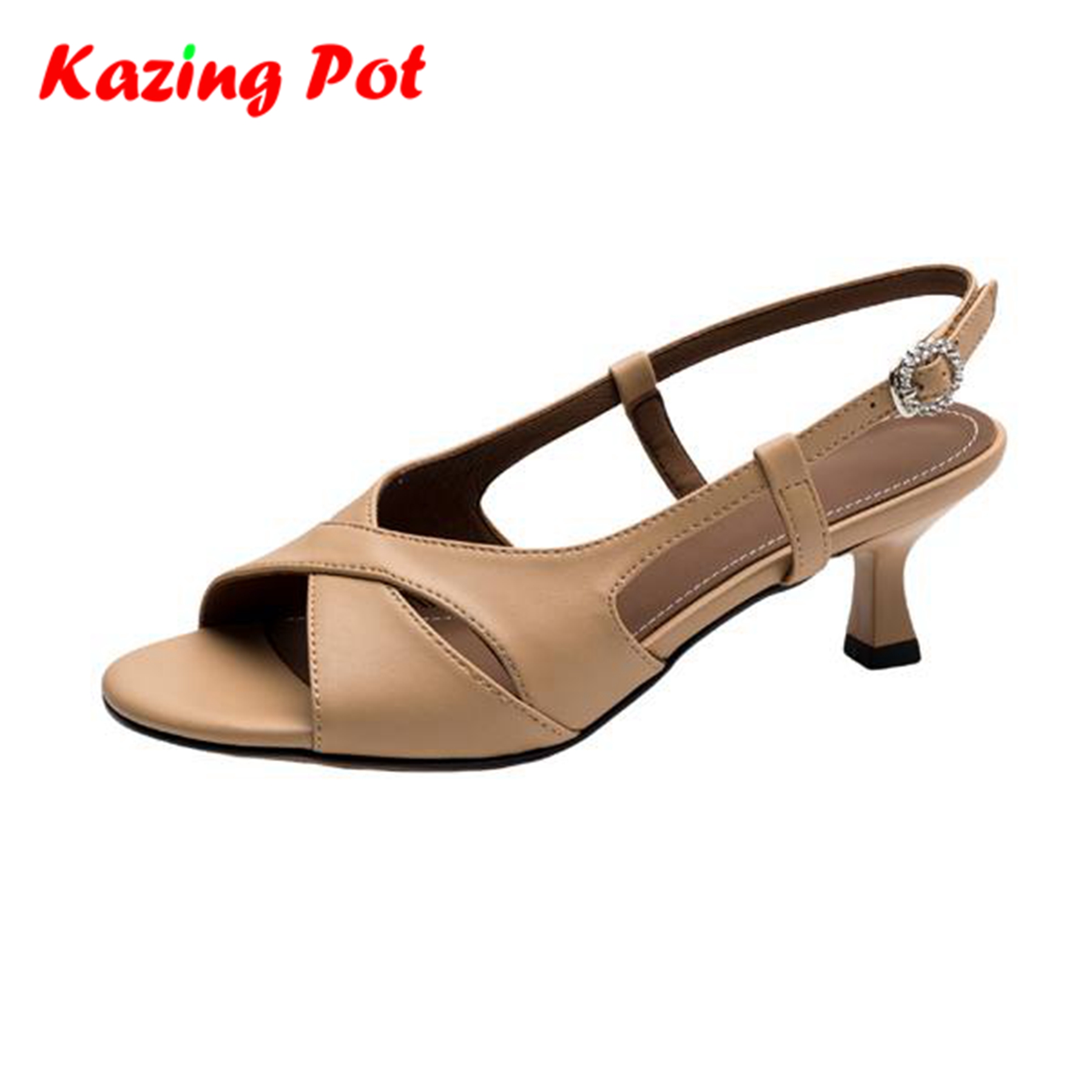 Summer Light Clothing - Krazing Pot Basic Clothing Klassische Schaffell-Sandalen