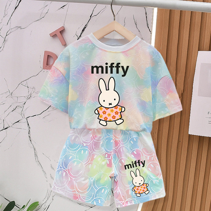 Summer Clothing Baby Girl - Miffys Rabbit Sommer-Kleidungssets für Babys, Mädchen-Outfits,