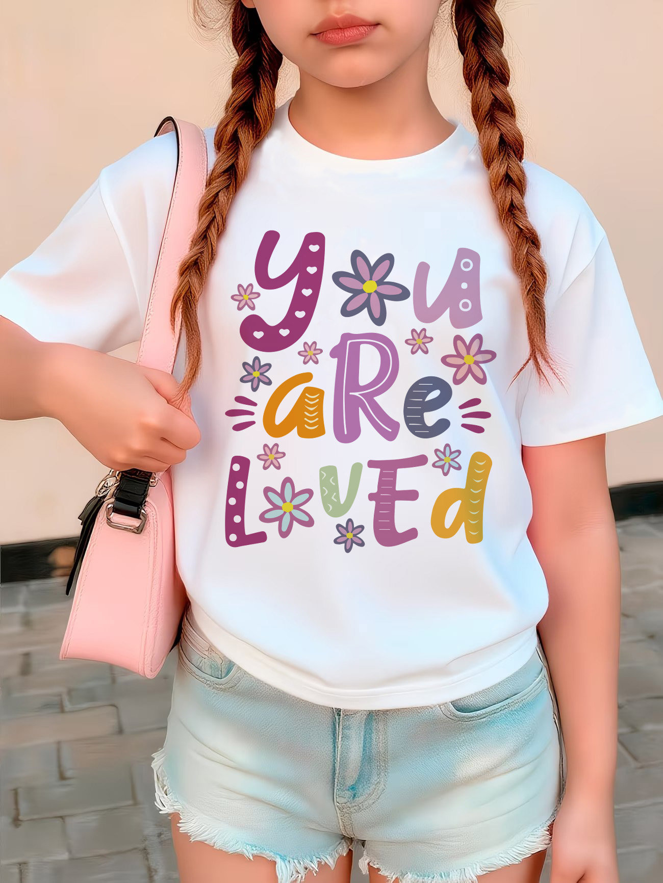 Summer Loving Kids Clothing - T-Shirt mit „You Are Love Letter“-Design,