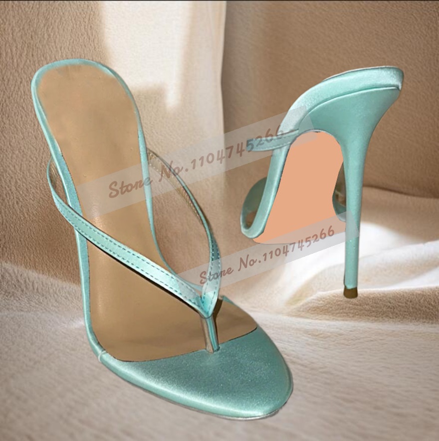 Hellgrüne Satin-Pantoletten mi – Summer Light Clothing Bewertung und Preis