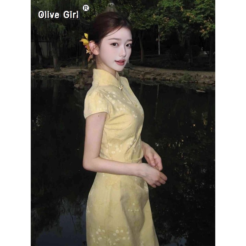 Verbessertes Cheongsam-Kleid Q – Summer Clothing Young Women Bewertung und Preis