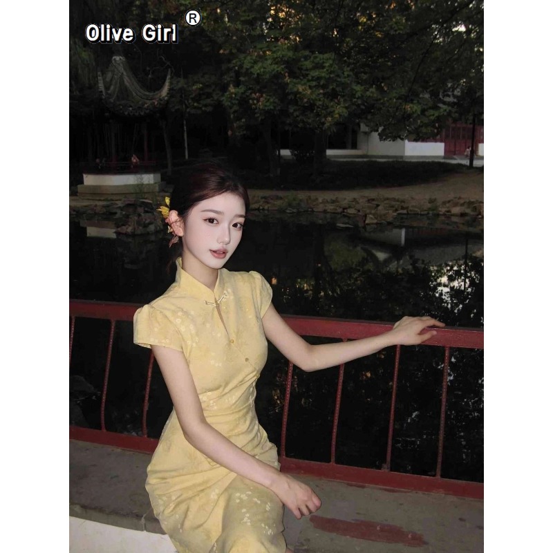 Verbessertes Cheongsam-Kleid Q – Summer Clothing Young Women Bewertung und Preis