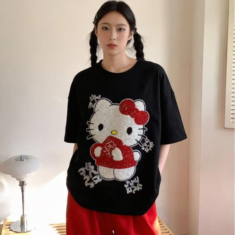 Niedliches Kurzarm-T-Shirt mit – Summer Clothes Bewertung und Preis