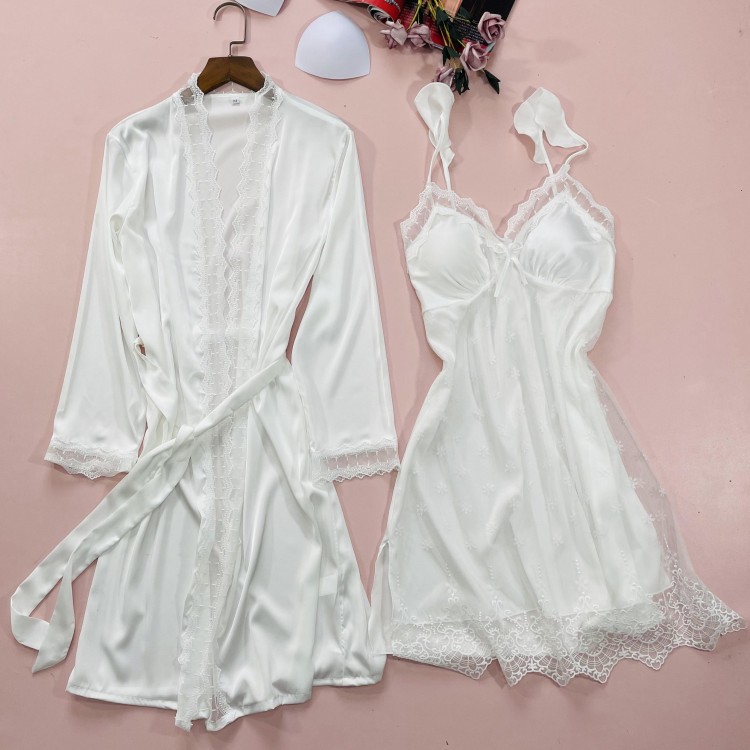 2PCS Nighty & Robe Anzug Satin – Summer House Clothing Bewertung und Preis