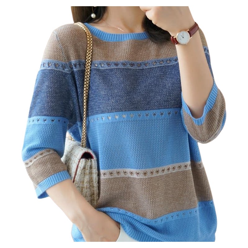 Damen-Pullover mit 3/4-Ärmeln, – Summer Clothing Yarn Bewertung und Preis