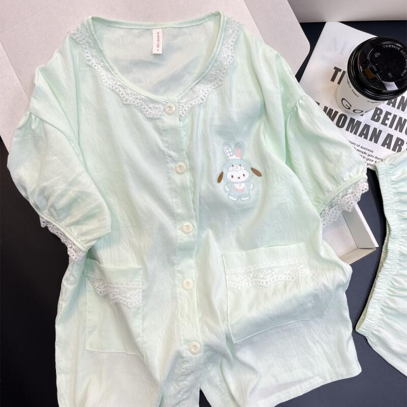Kurzärmeliger Zweiteiler-Pyjam – Summer Clothes Bewertung und Preis