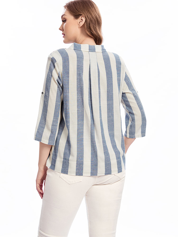 Das gewebte Revershemd für Dam – Summer Clothing For 70 Year Old Woman Bewertung und Preis