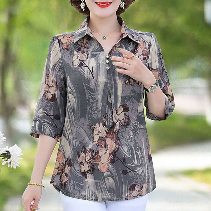 Sommer Vintage Floral Bedruckt – Summer Clothing For 70 Year Old Woman Bewertung und Preis