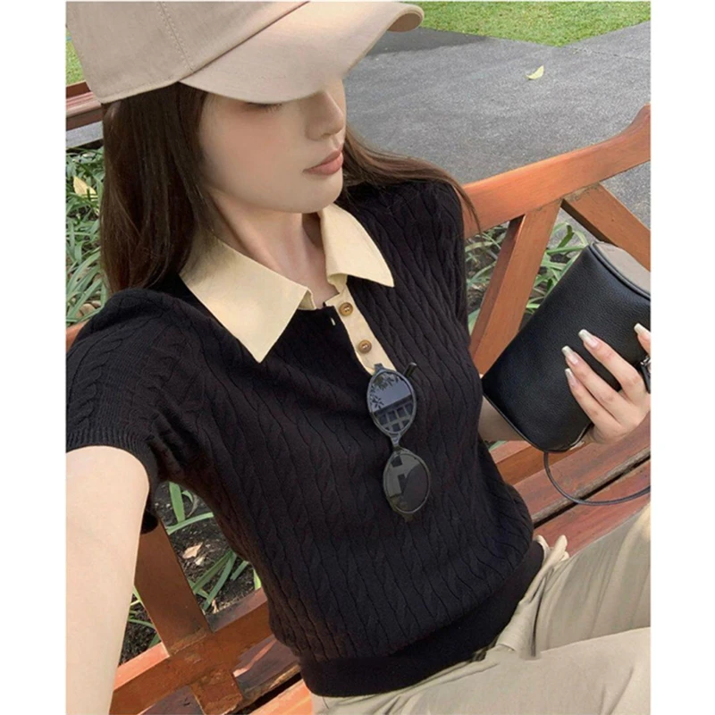 Damenkleidung Gestrickter Pull – Summer Clothing Yarn Bewertung und Preis