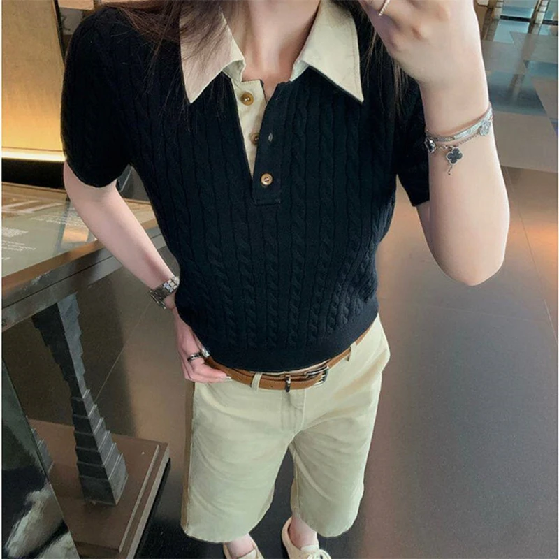 Damenkleidung Gestrickter Pull – Summer Clothing Yarn Bewertung und Preis
