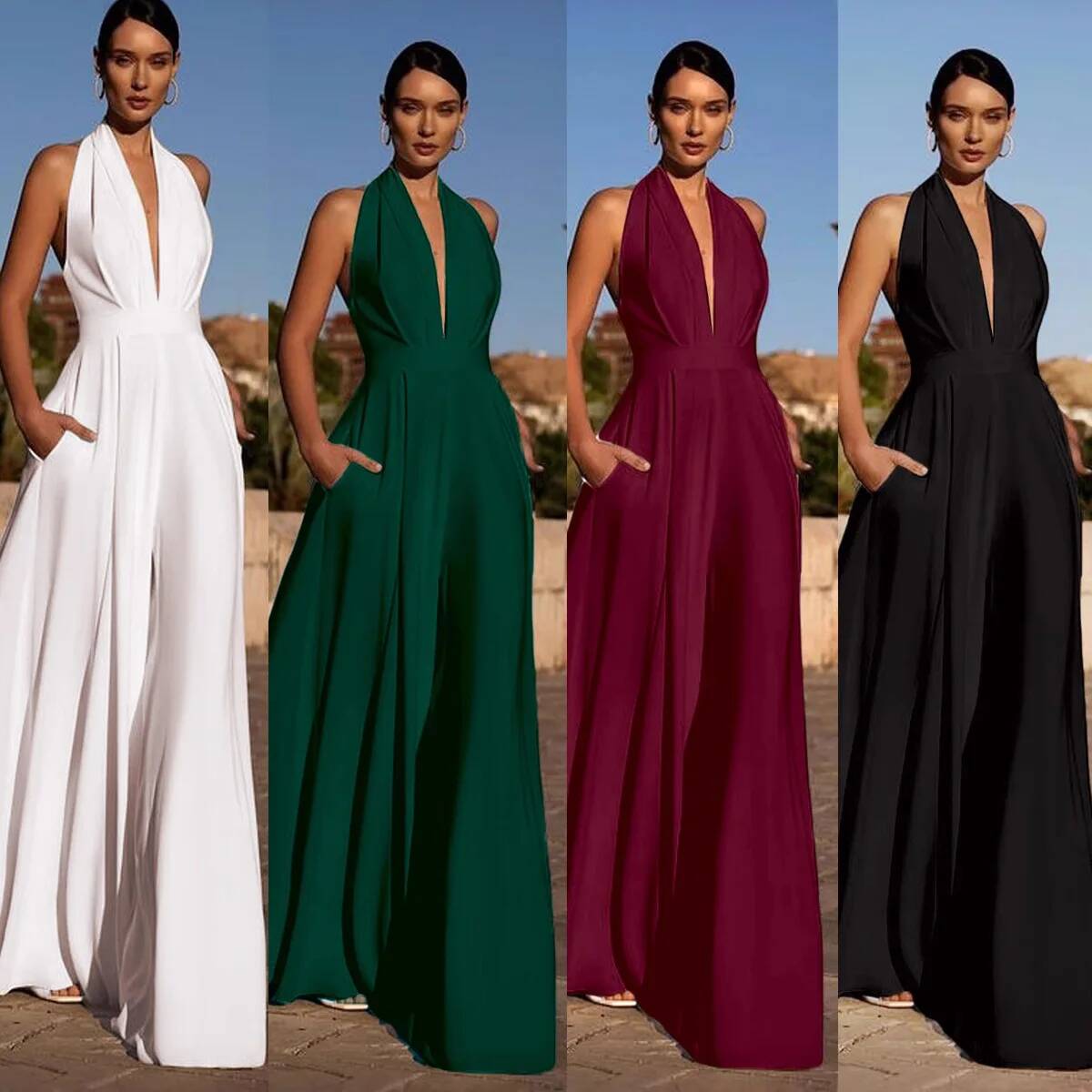Büro-Damen Sexy Tiefer V-Aussc – Summer Clothing For 70 Year Old Woman Bewertung und Preis