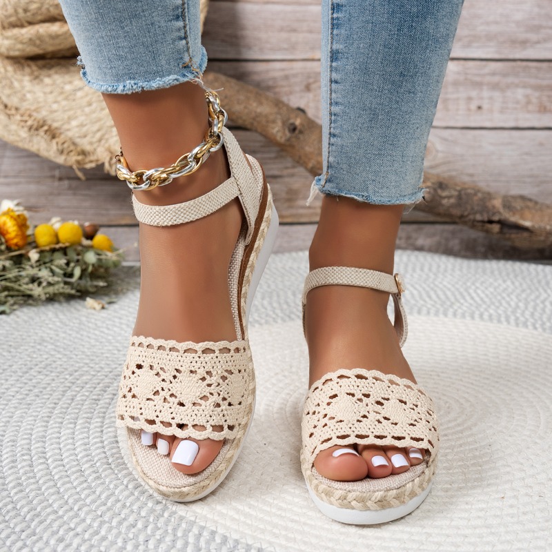 Damen-Sandalen mit Spitze und  – Espadrille Sandal Women Bewertung und Preis