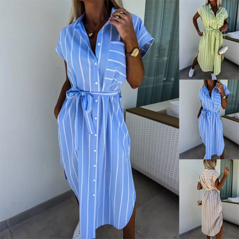 Kurzärmliges, gestreiftes Hemd – Summer Clothing Looks Bewertung und Preis