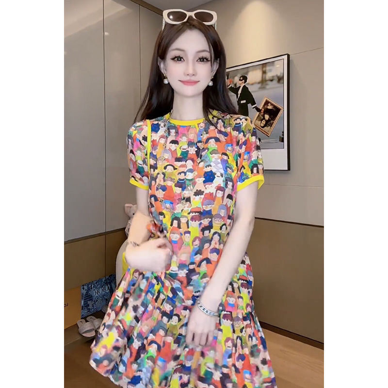 Modisches O-Ausschnitt Kleid m – Summer Clothing Young Women Bewertung und Preis