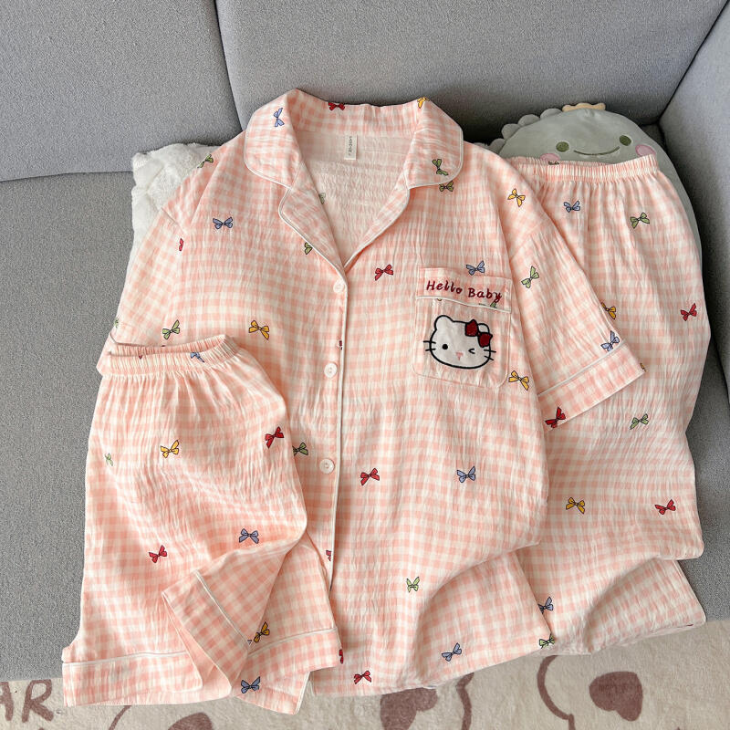 Hello Kitty Damen-Pyjama, drei – Summer Clothes Bewertung und Preis