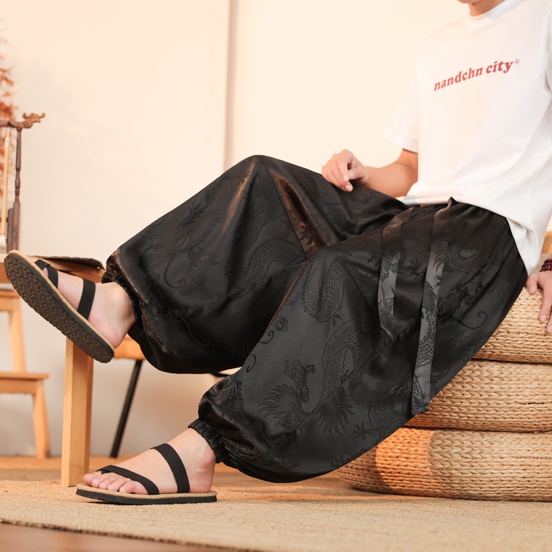 Männer Breite Bein Hosen Somme – Summer Light Clothing Bewertung und Preis