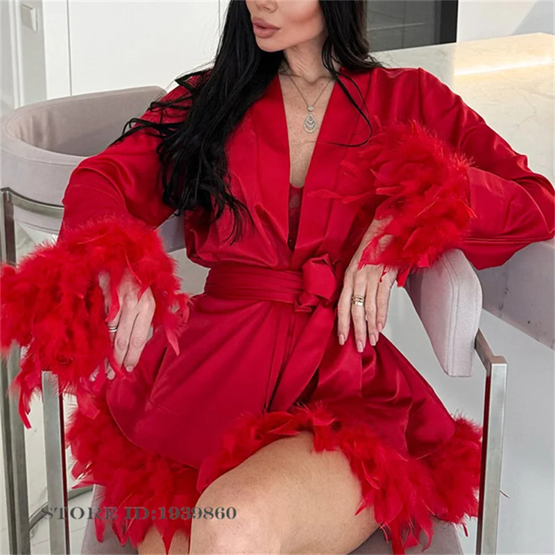 Sexy Feder-Damenrobe Nachthemd – Summer House Clothing Bewertung und Preis