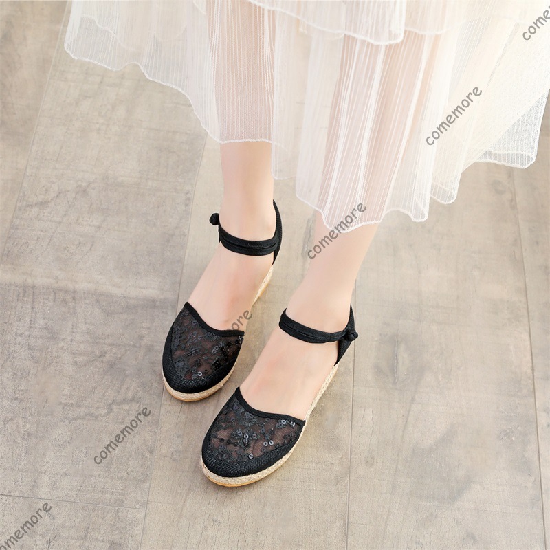 Damen-Sandalen mit Spitze und  – Espadrille Sandal Women Bewertung und Preis