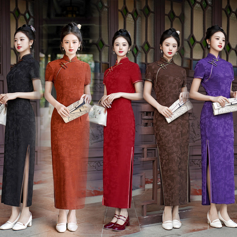 Neues Cheongsam Langes Kleid E – Summer Clothes Bewertung und Preis