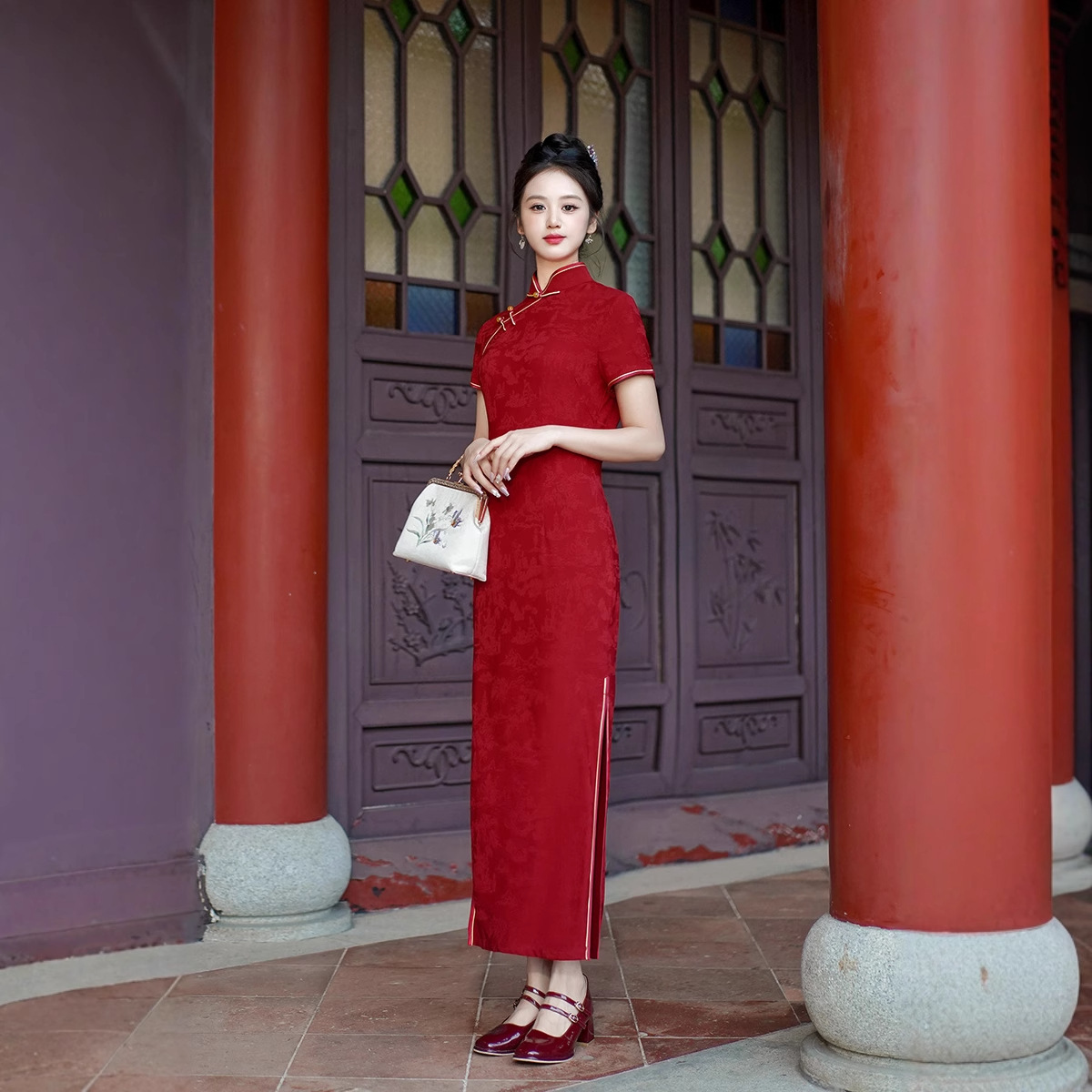 Neues Cheongsam Langes Kleid E – Summer Clothes Bewertung und Preis