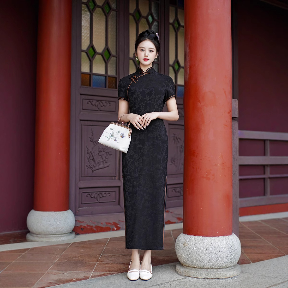 Neues Cheongsam Langes Kleid E – Summer Clothes Bewertung und Preis